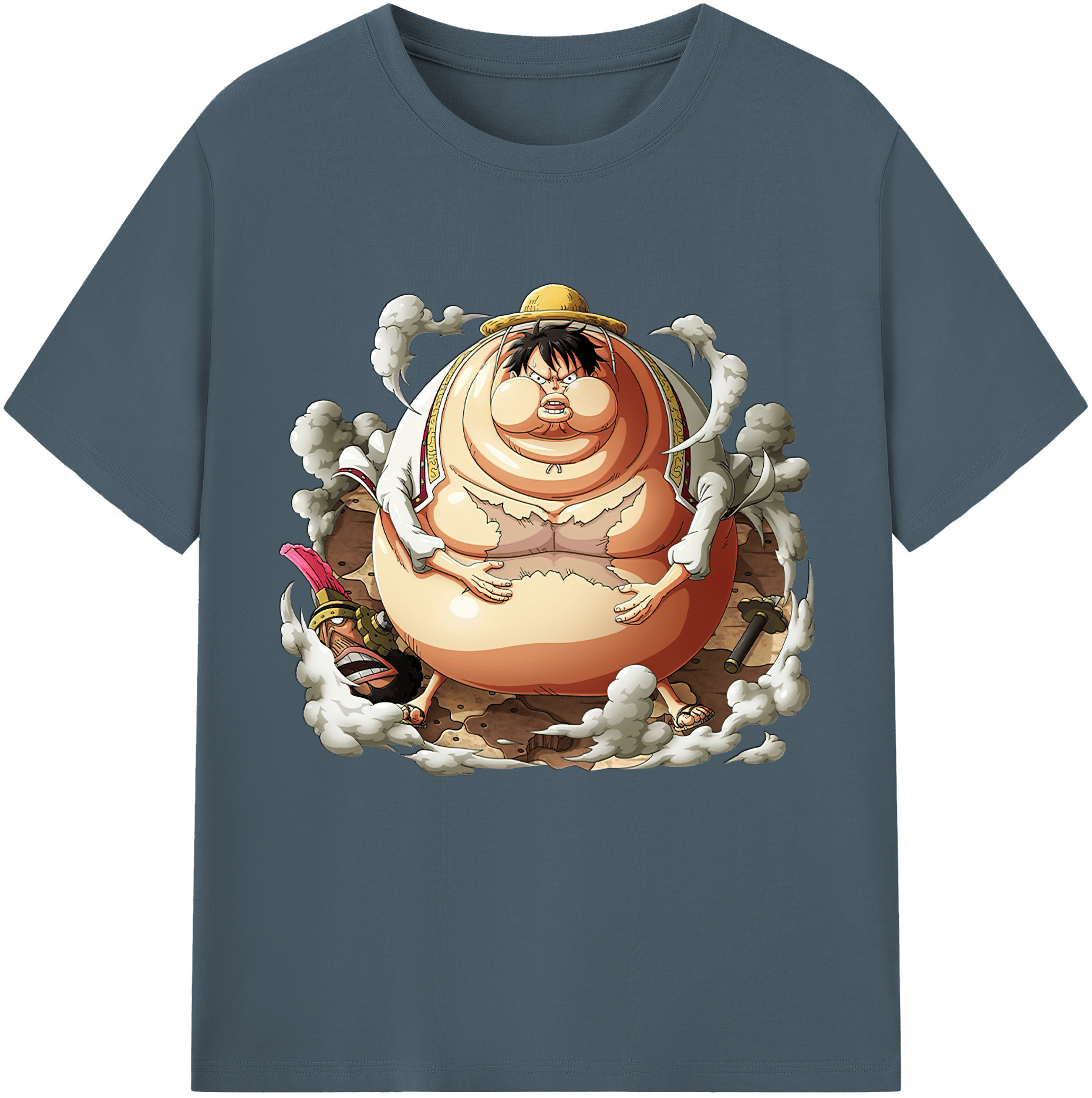 ワンピース モンキー・D・ルフィ ONE PIECE Monkey D. Luffy 綿100％半袖Tシャツ（フロントプリント）